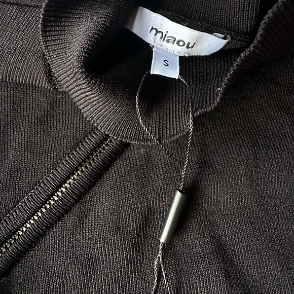 Miaou Otto Asymmetric Zip Turtleneck Sweater New Size Small - Picture 10 of 11